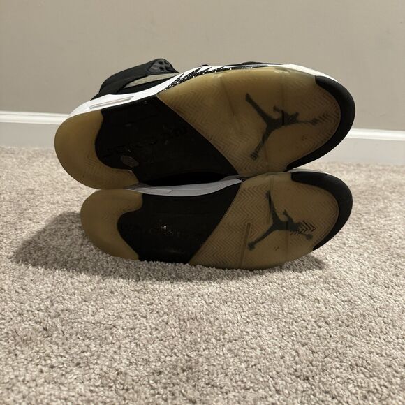 Size 10- Nike Air Jordan 5 V Retro Oreo Moonlight Black White CT4838-011 Clean - Picture 6 of 8
